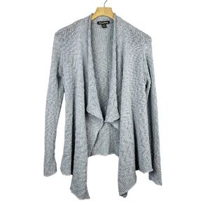 Tommy Bahama Gray Waterfall Open Front Sweater Size Small
